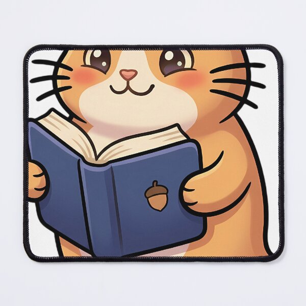 Item preview, Cute Ghost Ginger Cat Reading a Blue Storybook designed and sold by pumsquare.