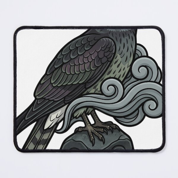 Item preview, Mystic Outlands — Hen Harrier on a Mist-wrapped Crag Stone designed and sold by IllumeInk.
