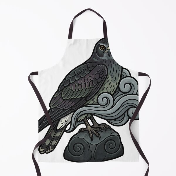 Item preview, Mystic Outlands — Hen Harrier on a Mist-wrapped Crag Stone designed and sold by IllumeInk.