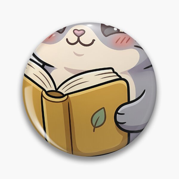 Item preview, Cute Ghost Smoke Grey Cat Reading a Yellow Storybook designed and sold by pumsquare.