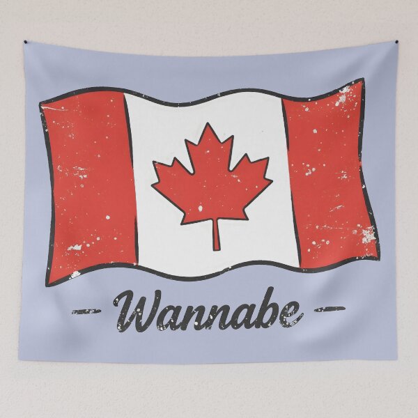 Item preview, Canadian Wannabe Cute Canada Flag designed and sold by HowToCanadian.
