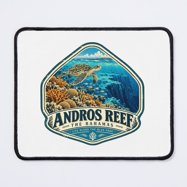 Item preview, Andros Reef The Bahamas Life Along The Blue Edge Sea Turtle Coral Reef Ocean Diving Snorkeling Travel Vacation designed and sold by Simsimah26Parks.