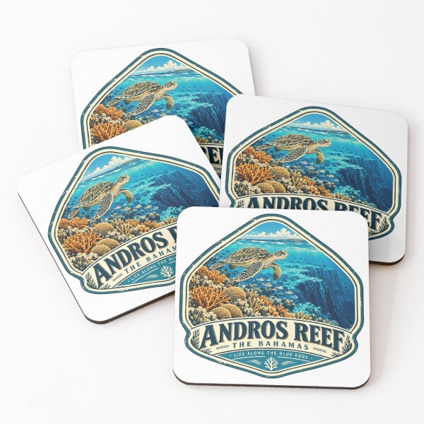 Item preview, Andros Reef The Bahamas Life Along The Blue Edge Sea Turtle Coral Reef Ocean Diving Snorkeling Travel Vacation designed and sold by Simsimah26Parks.