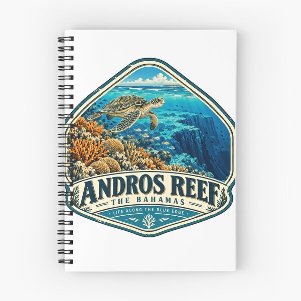 Item preview, Andros Reef The Bahamas Life Along The Blue Edge Sea Turtle Coral Reef Ocean Diving Snorkeling Travel Vacation designed and sold by Simsimah26Parks.