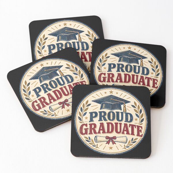Item preview, Proud Graduate Retro Vintage Emblem Graduation Cap Diploma Gift designed and sold by MCV-Designs.