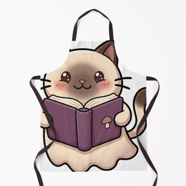 Item preview, Cute Ghost Siamese Cat Reading a Plum Storybook designed and sold by pumsquare.