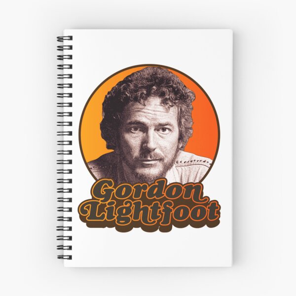 Item preview, Gordon Lightfoot Retro Orange Circular Portrait Graphic designed and sold by LesleyKautzer.