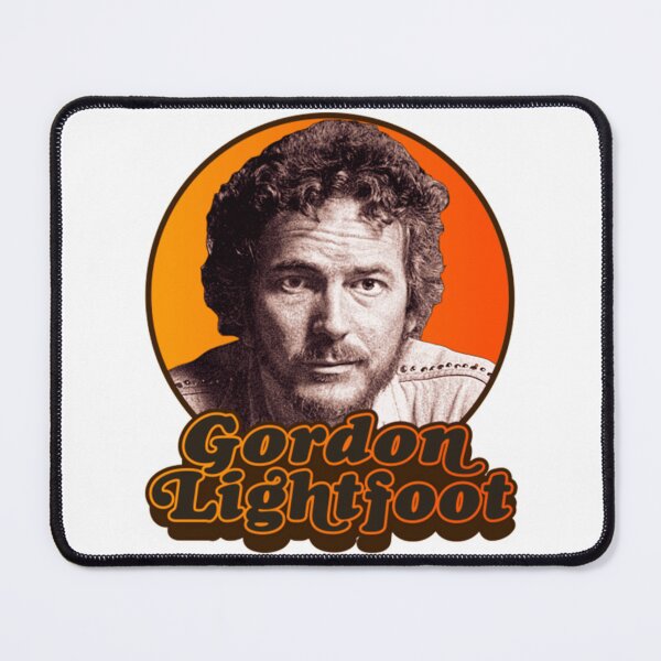 Item preview, Gordon Lightfoot Retro Orange Circular Portrait Graphic designed and sold by LesleyKautzer.
