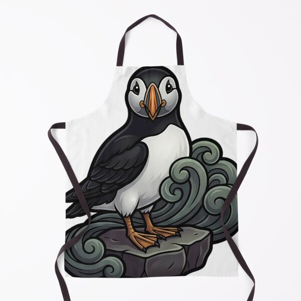 Item preview, Mystic Outlands — Atlantic Puffin on a Mist-covered Rock Ledge designed and sold by IllumeInk.