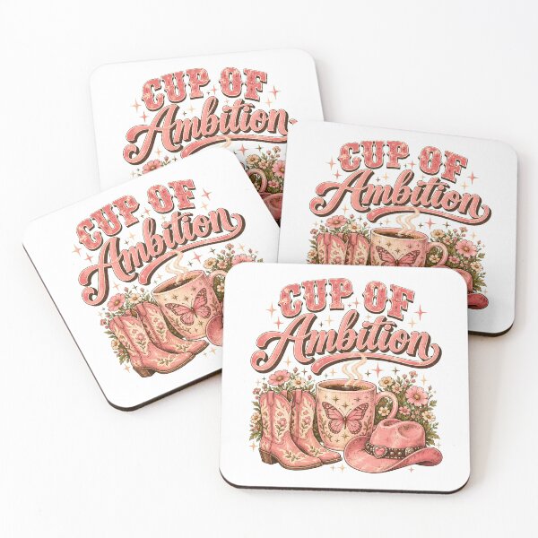 Item preview, Giddy Up Ambition – Pink Cowgirl Coffee & Western Floral Design designed and sold by BumbleBloom7.