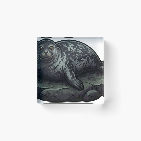 Item preview, Mystic Outlands — Grey Seal on a Low Sea Skerry designed and sold by IllumeInk.