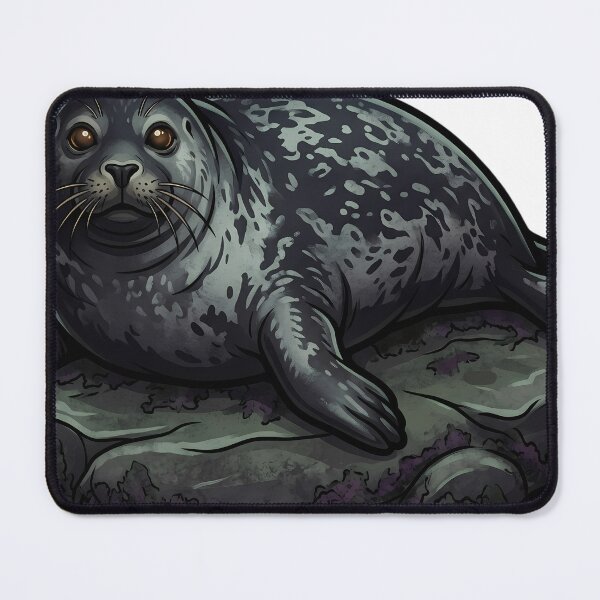Item preview, Mystic Outlands — Grey Seal on a Low Sea Skerry designed and sold by IllumeInk.