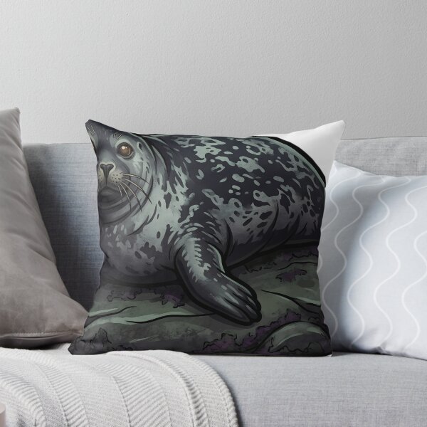 Item preview, Mystic Outlands — Grey Seal on a Low Sea Skerry designed and sold by IllumeInk.
