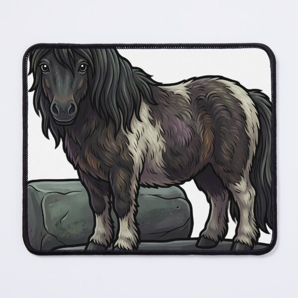 Item preview, Mystic Outlands — Shetland Pony beside a Fallen Standing Stone designed and sold by IllumeInk.