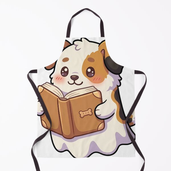 Item preview, Cute Ghost Beagle Puppy Reading a Brown Storybook designed and sold by pumsquare.