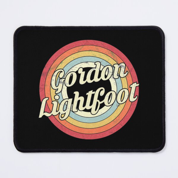 Item preview, Gordon Lightfoot Vintage Rainbow Circular Typography designed and sold by LesleyKautzer.