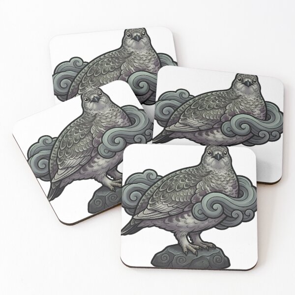 Item preview, Mystic Outlands — Ptarmigan among Solid Mist Shapes designed and sold by IllumeInk.