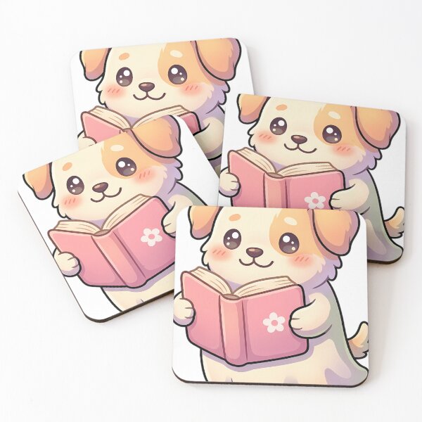 Item preview, Cute Ghost Pomeranian Puppy Reading a Pink Storybook designed and sold by pumsquare.