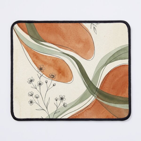 Item preview, Terracotta Wildflower Abstract Art designed and sold by Zaramodo.