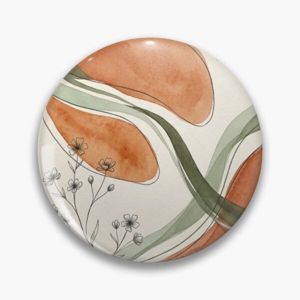 Item preview, Terracotta Wildflower Abstract Art designed and sold by Zaramodo.