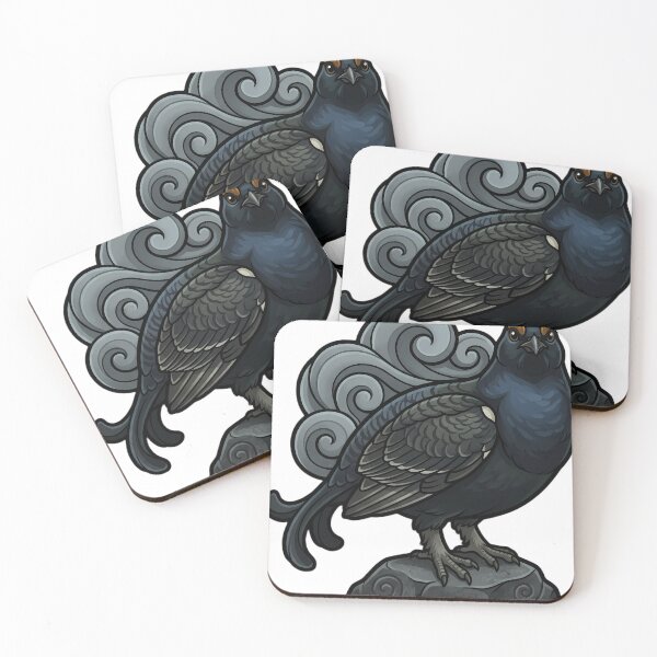 Item preview, Mystic Outlands — Black Grouse with Solid Mist Plumes designed and sold by IllumeInk.