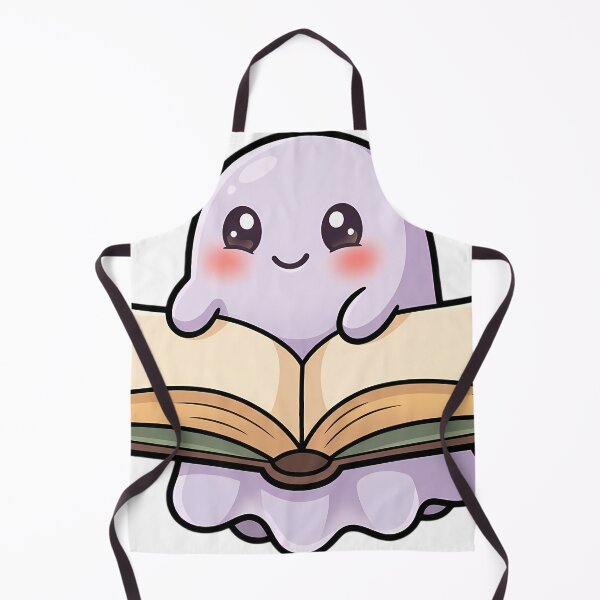 Item preview, Cute Tiny Ghost Peeking Out of an Open Storybook designed and sold by pumsquare.