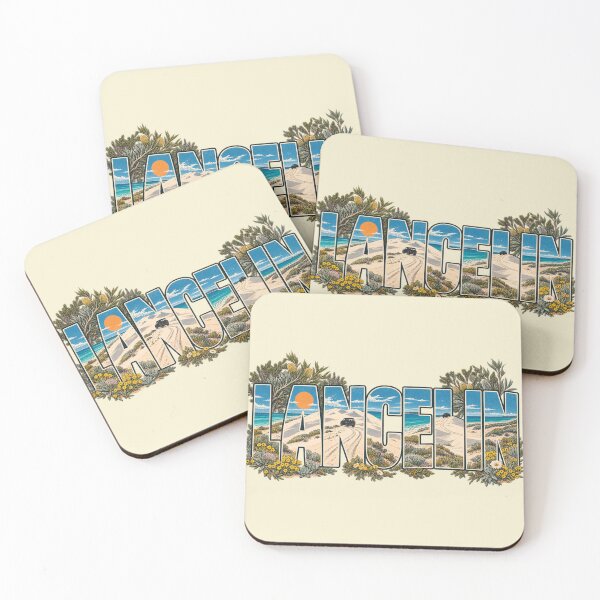 Item preview, Lancelin Dunes Western Hiking Australia Vintage Beach Art designed and sold by Yellowriversss.