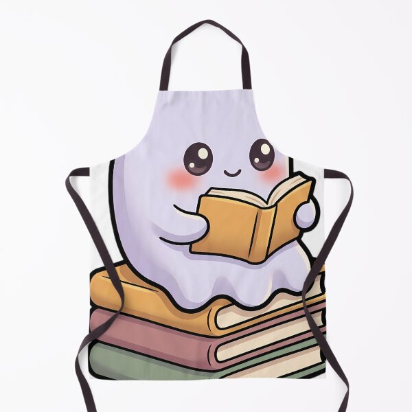 Item preview, Cute Tiny Ghost Sitting on a Stack of Three Storybooks designed and sold by pumsquare.