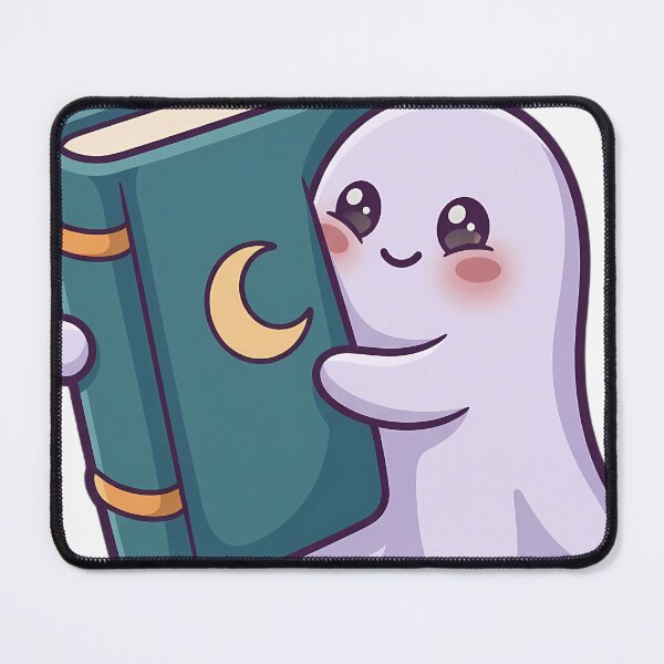 Item preview, Cute Tiny Ghost Hugging a Giant Storybook designed and sold by pumsquare.