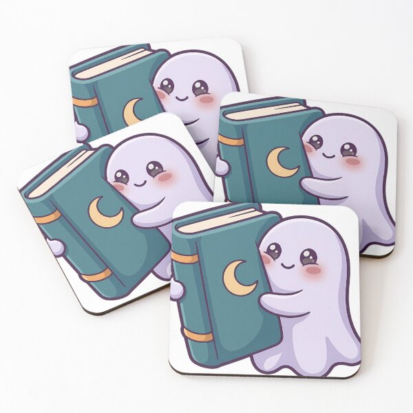 Item preview, Cute Tiny Ghost Hugging a Giant Storybook designed and sold by pumsquare.