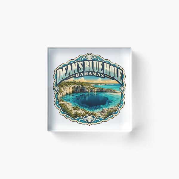 Item preview, Dean's Blue Hole Bahamas Travel Diving Destination Explorer designed and sold by Simsimah26Parks.