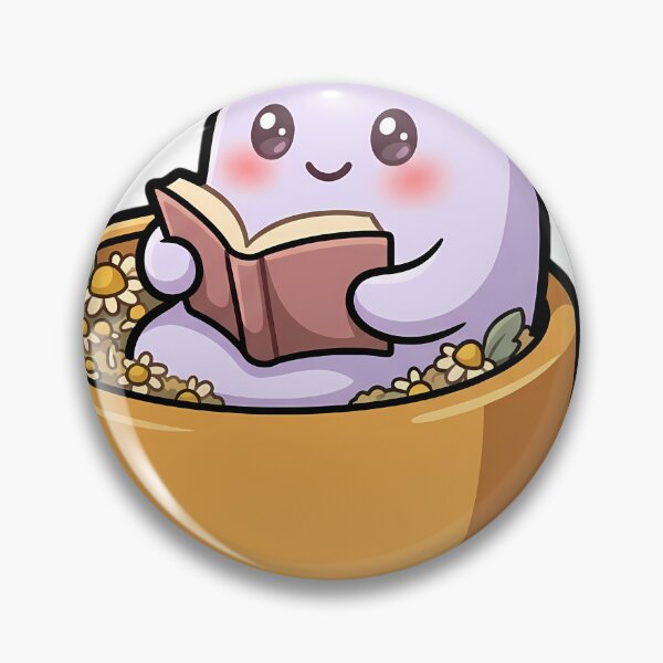 Item preview, Cute Tiny Ghost Reading Inside a Giant Teacup designed and sold by pumsquare.