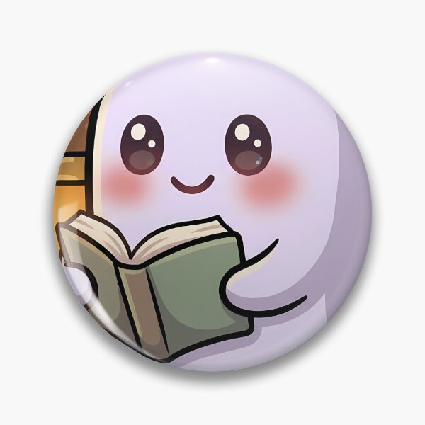 Item preview, Cute Tiny Ghost Reading by a Lantern Under a Crescent Moon designed and sold by pumsquare.