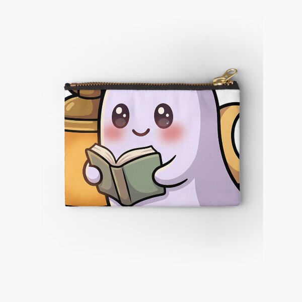 Item preview, Cute Tiny Ghost Reading by a Lantern Under a Crescent Moon designed and sold by pumsquare.