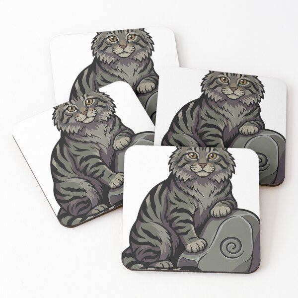 Item preview, Mystic Outlands — Scottish Wildcat at a Fallen Chapel Stone designed and sold by IllumeInk.