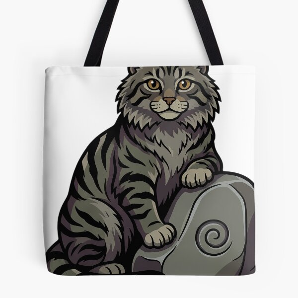 Item preview, Mystic Outlands — Scottish Wildcat at a Fallen Chapel Stone designed and sold by IllumeInk.