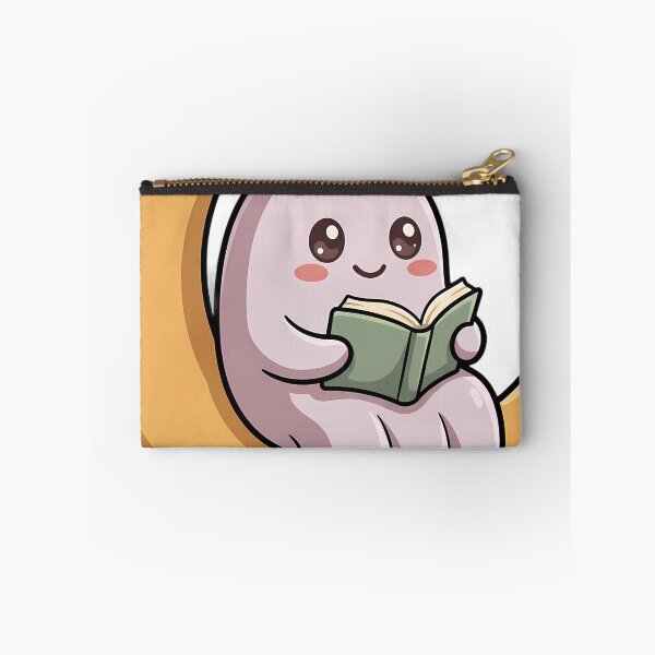 Item preview, Cute Tiny Ghost Reading While Sitting on a Crescent Moon designed and sold by pumsquare.