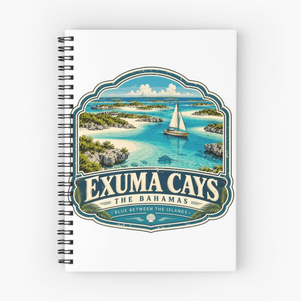 Item preview, Exuma Cays The Bahamas Blue Between The Islands Caribbean Travel Island Vacation designed and sold by Star3NowForMe.