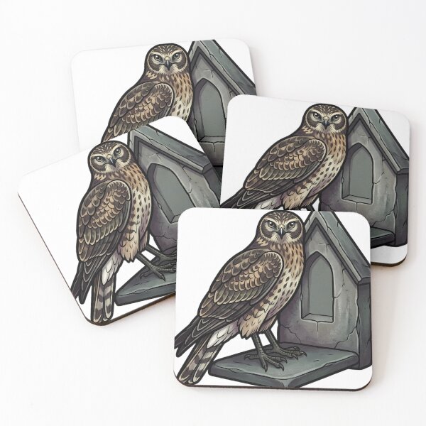 Item preview, Mystic Outlands — Hen Harrier at a Ruined Chapel Gable designed and sold by IllumeInk.