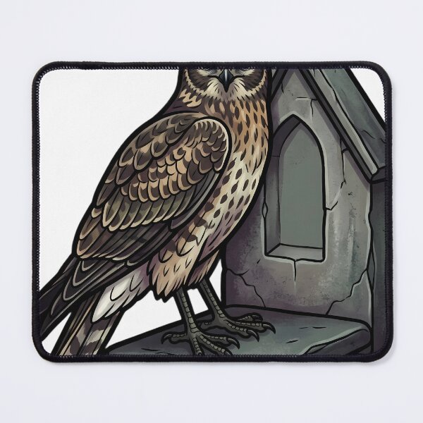 Item preview, Mystic Outlands — Hen Harrier at a Ruined Chapel Gable designed and sold by IllumeInk.