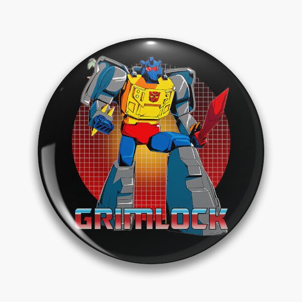 Item preview, Blue Headed Yellow And Grey Dinobot Robot Holding Sword designed and sold by LaverneDescham.