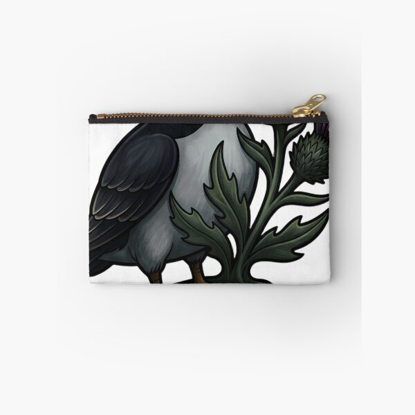 Item preview, Mystic Outlands — Atlantic Puffin on a Loch Stone with a Thistle designed and sold by IllumeInk.