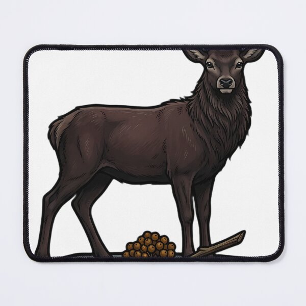 Item preview, Mystic Outlands — Highland Stag at a Loch-side Carved Stone designed and sold by IllumeInk.