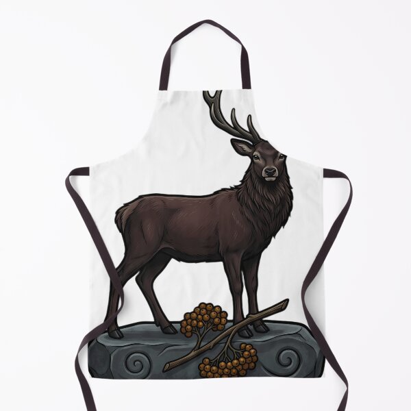 Item preview, Mystic Outlands — Highland Stag at a Loch-side Carved Stone designed and sold by IllumeInk.