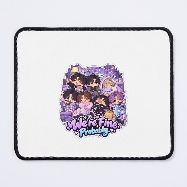 Item preview, BTS Inspired We Are Fine Meme Sticker | Funny Kpop Chibi Group Sticker | ARMY Fan Gift designed and sold by CutePrintCorner.