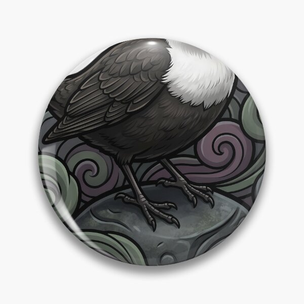 Item preview, Mystic Outlands — Dipper on a Loch Stone with a Solid Water Curl designed and sold by IllumeInk.