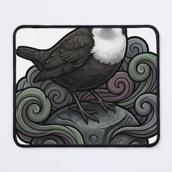 Item preview, Mystic Outlands — Dipper on a Loch Stone with a Solid Water Curl designed and sold by IllumeInk.