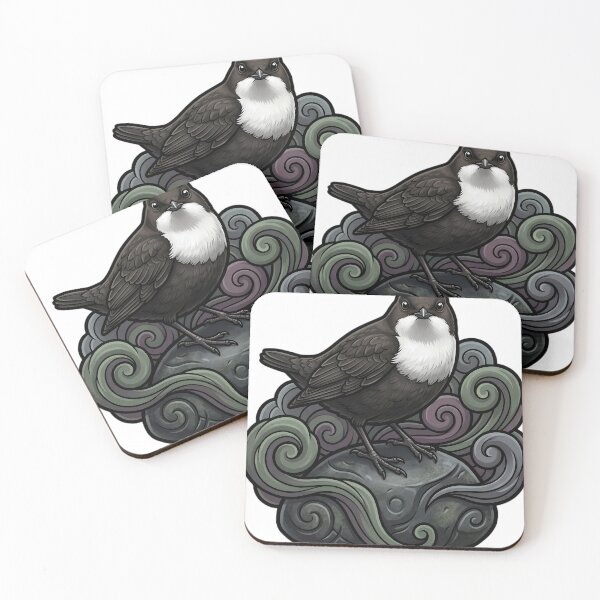 Item preview, Mystic Outlands — Dipper on a Loch Stone with a Solid Water Curl designed and sold by IllumeInk.