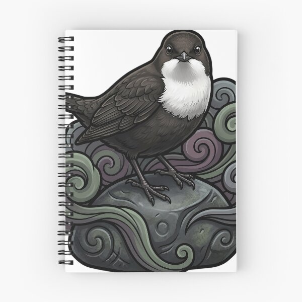 Item preview, Mystic Outlands — Dipper on a Loch Stone with a Solid Water Curl designed and sold by IllumeInk.