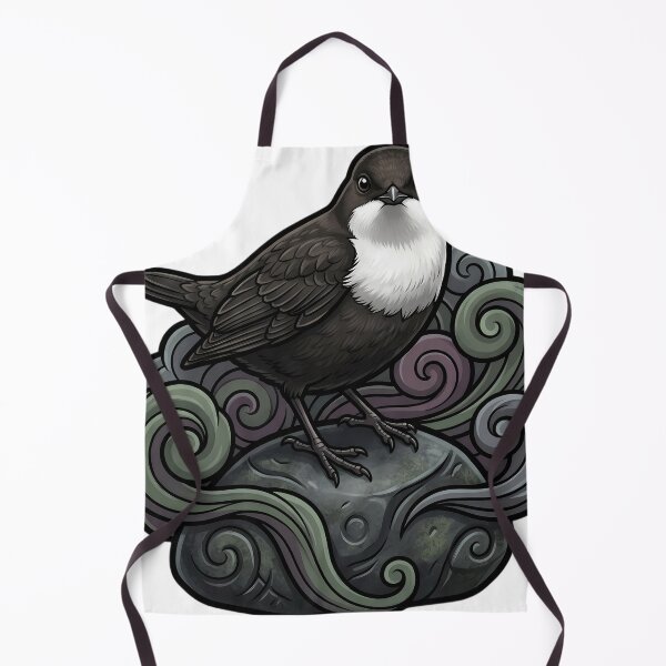 Item preview, Mystic Outlands — Dipper on a Loch Stone with a Solid Water Curl designed and sold by IllumeInk.